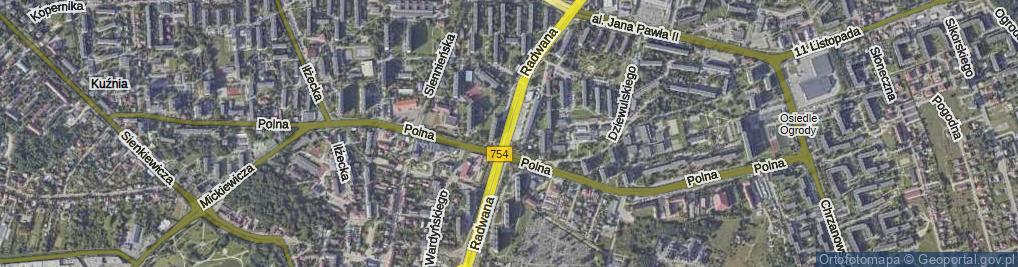 Zdjęcie satelitarne Radwana Mieczysława ul.